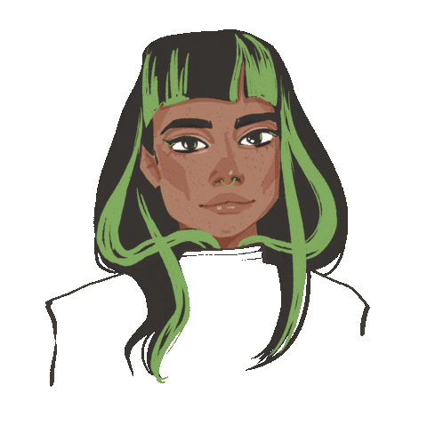 Girl Sticker