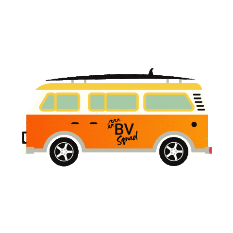 Driving Camping Car Sticker by Bikini Village