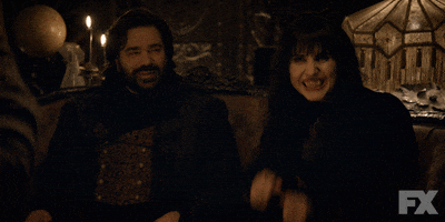 Excited Fx Networks GIF by What We Do in the Shadows