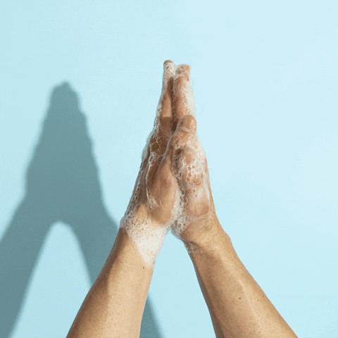 Lavage de mains en action