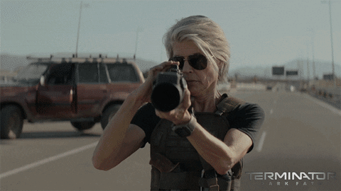 Explode Linda Hamilton Gif By Terminator Dark Fate Find Share On Giphy