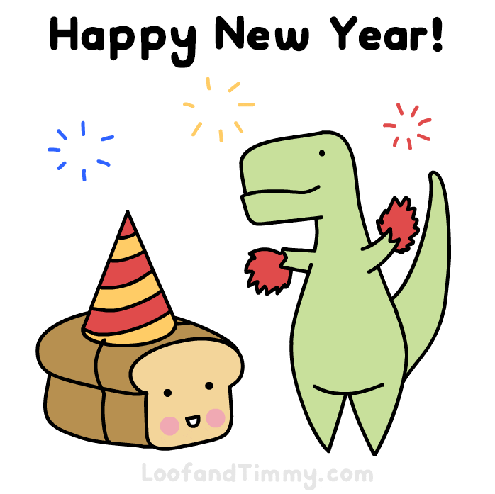 Trex-happy-new-year GIFs - Get the best GIF on GIPHY
