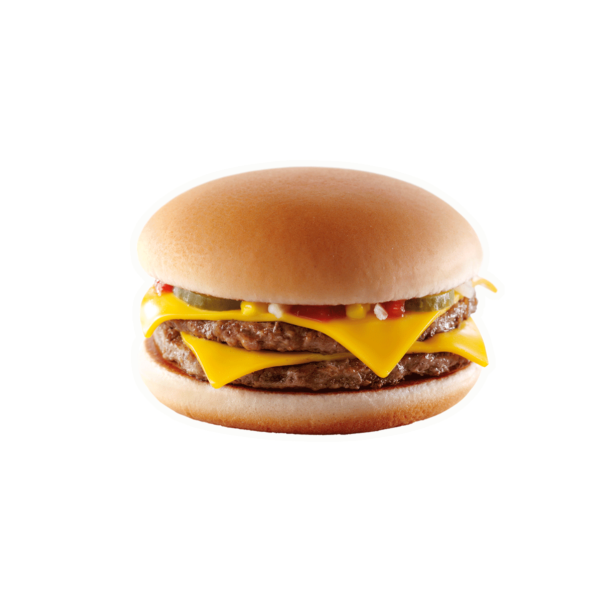 Double Cheeseburger Burger Sticker by McDonald's Belgium for iOS