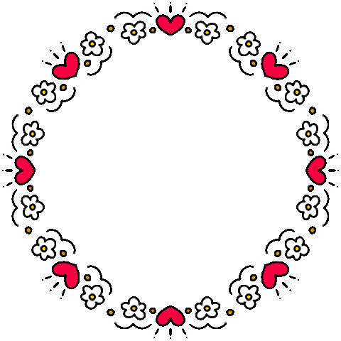 Heart 花 Sticker
