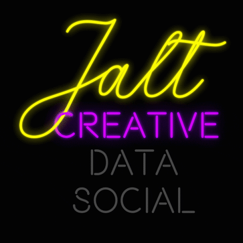 Jalt neon creative agency social GIF