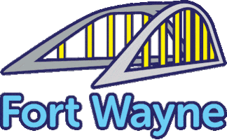 Downtown Fort Wayne Bridge Sticker by Visit Fort Wayne