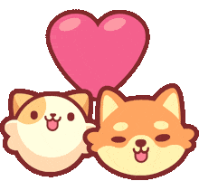 I Love You Cat Sticker by Piffle