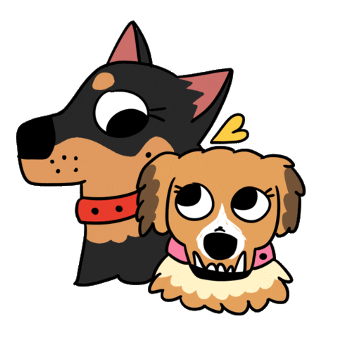 Dogs Simba Sticker by goodbadcomics