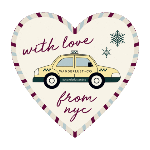 New York Christmas Sticker by Wanderlustandco