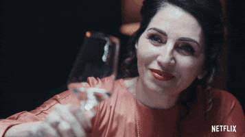 Cheers Champagne GIF by NETFLIX