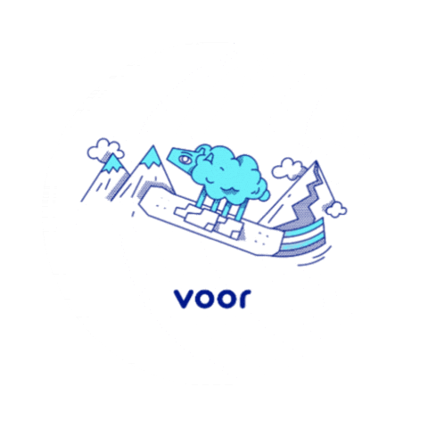 Snow App Sticker by Voor Social
