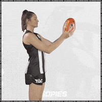 Love Footy Ball Kiss GIF by CollingwoodFC