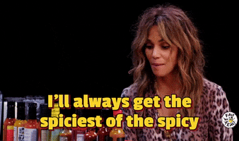 Halle Berry Hot Ones GIF by First We Feast