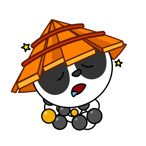 Sleepy Panda Sticker by Imaginary Ones