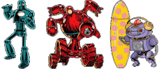 Clock Robots Sticker by pivovarclock