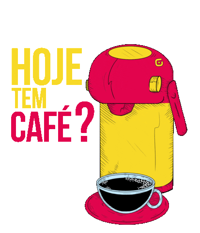 Cafe Sticker by Guerra Propaganda