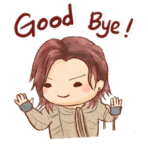 再見 Good Bye Sticker