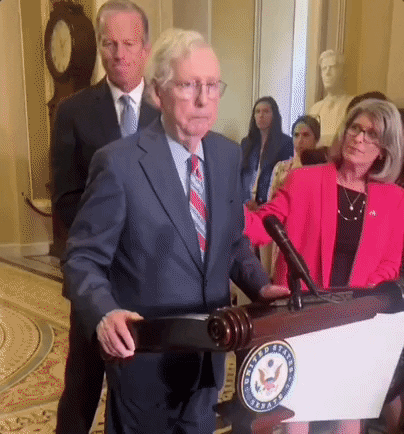 Mitch Mcconnell Freeze GIF by GIPHY News