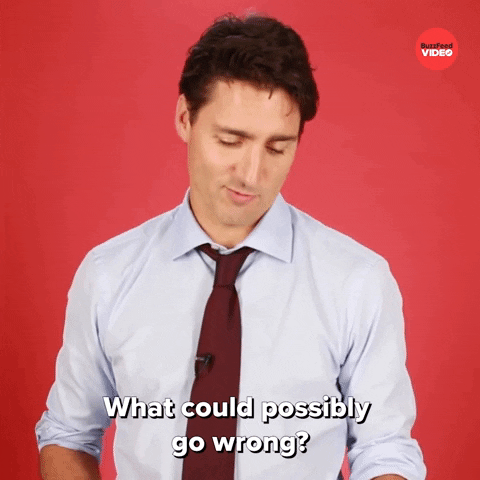 What Could Go Wrong Justin Trudeau GIF by BuzzFeed