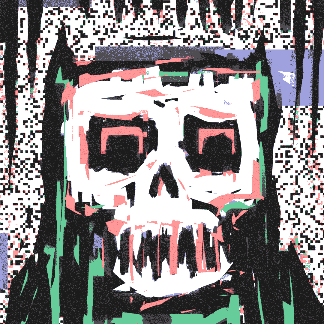 Glitching Red Eyes GIF