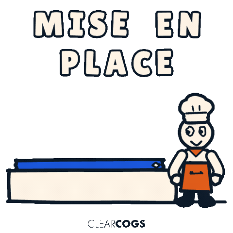 Mise En Place Prep Sticker by ClearCOGS