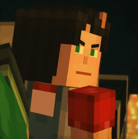 Glaring Minecraft Story Mode GIF
