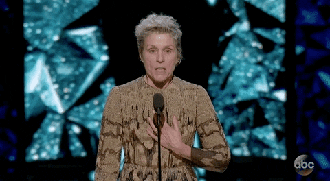 frances mcdormand if i my be so honored to have all the female nominees in every category stand GIF by The Academy Awards