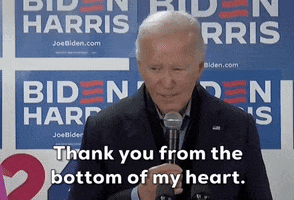 Joe Biden Thank You GIF