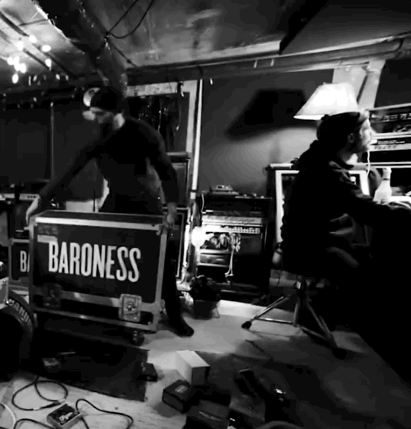 Rock Out Black And White GIF by Baroness