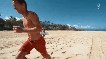 beach day running GIF by Great Big Story