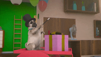 Birthday Party Dance GIF by MightyMike