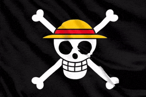 One Piece Pirate Flag GIF