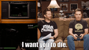 RETROREPLAY nolan north troy baker retro replay i want you to die GIF