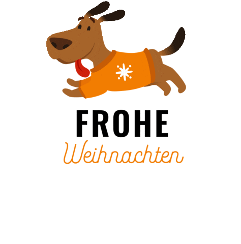 Dog Christmas Sticker by foerdehunde