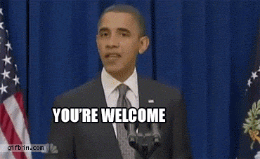 president obama youre welcome GIF