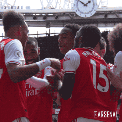 Premier League Hug GIF by Arsenal
