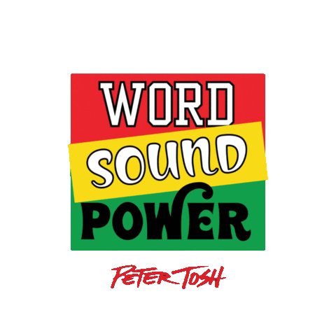 Power Word Sticker by Peter Tosh