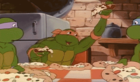 Giphy - Hungry Teenage Mutant Ninja Turtles GIF