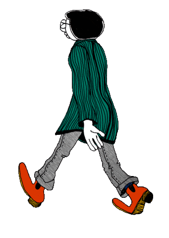 Walking Pacing Sticker by gil goletski
