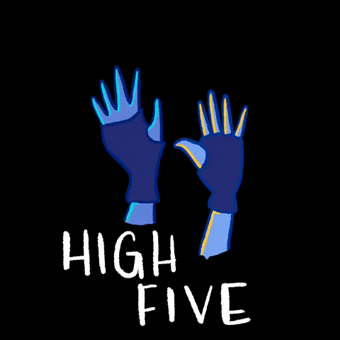 fayeandco high five rollerderby GIF