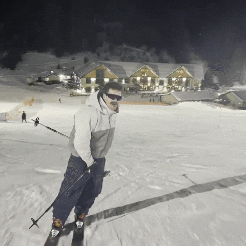 Skiing GIF