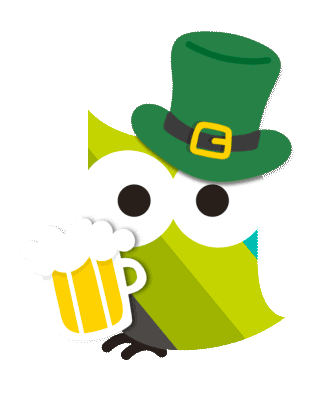 St Patricks Day Beer Sticker by wogibtswas.at