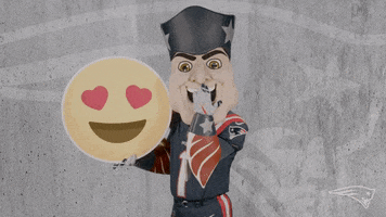I Love You Reaction GIF by New England Patriots