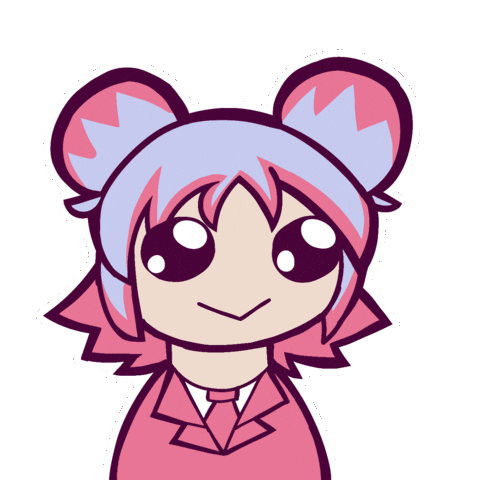 Sad Pink Sticker