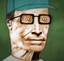 Thousand Yard Stare King GIF