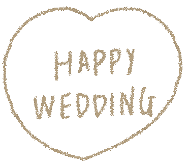HAPPY WEDDING' Sticker
