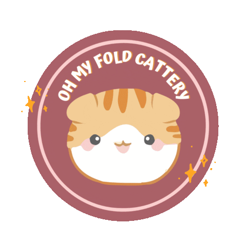 Cat Thank You Sticker by OH MY FOLD!