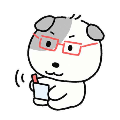 Write 강아지 Sticker