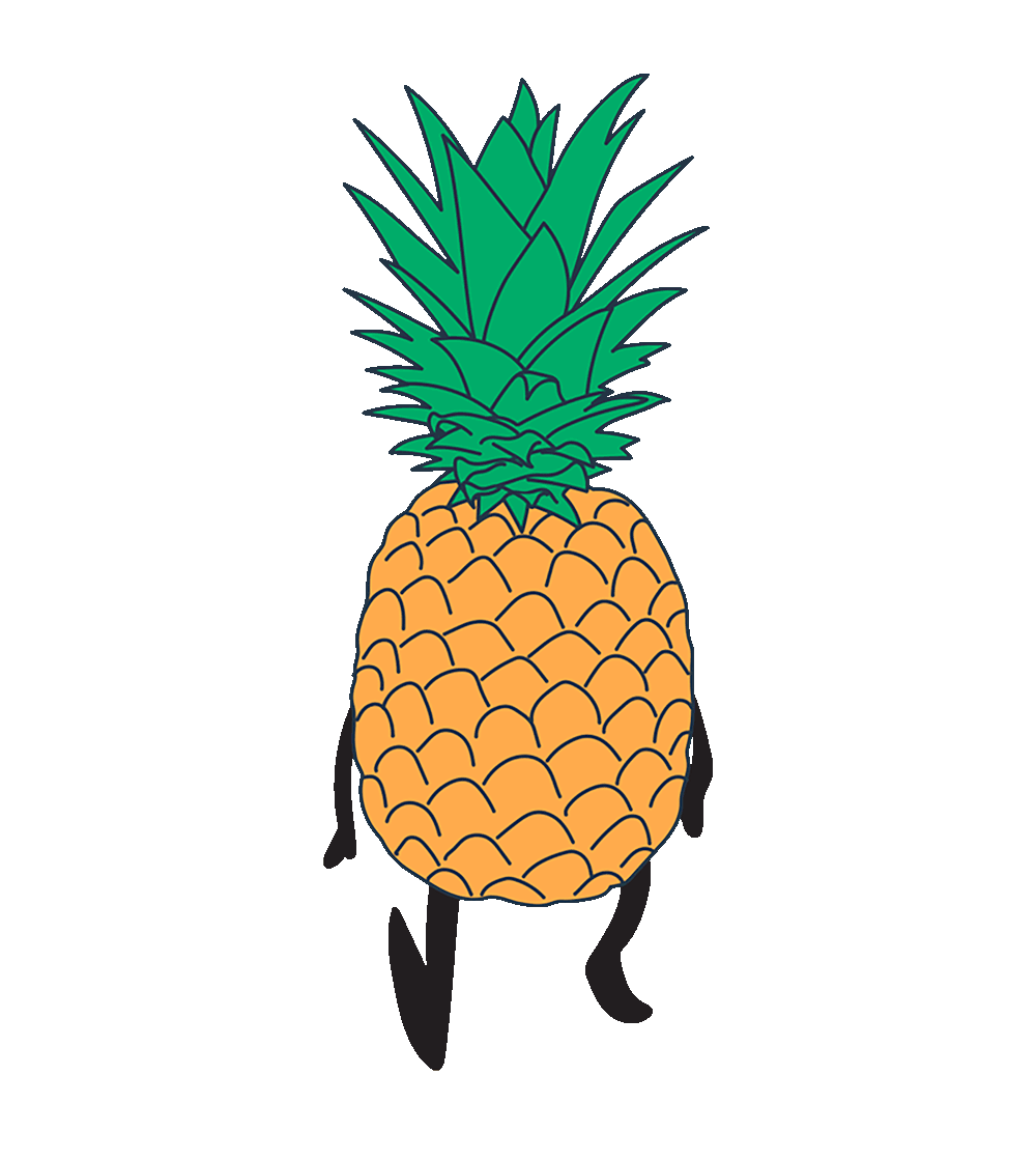 Walk Pineapple Sticker by ambsn for iOS & Android GIPHY