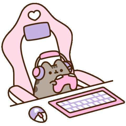 Playing Video Games Sticker by Pusheen for iOS & Android | GIPHY
